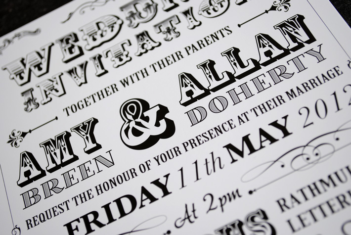 poster style festival wedding invitation | wedfest