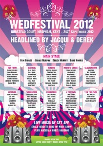 wed festival themed poster | wedding table seating plan | wedfest