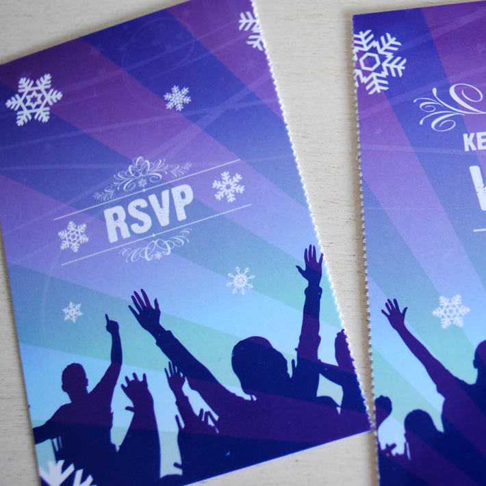 wedfest | wedfestival wedding invitations perforated rsvp tickets