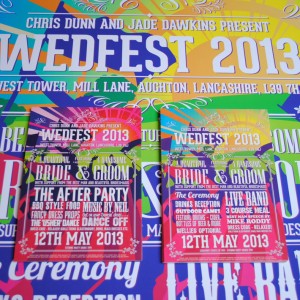 wedding festival invites