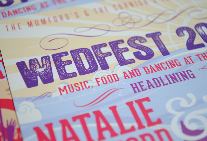 wedfest seaside wedding invites