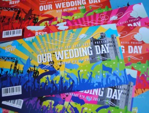 concert themed wedding