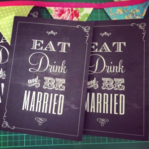 Eat Drink And Be Married Wedding Menus