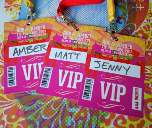 wedding festival lanyards