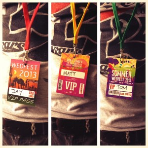 festival wedding vip pass lanyards