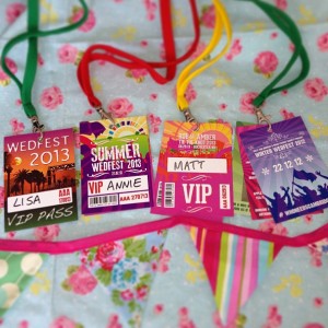 wedding vip pass lanyards