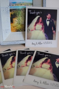 Personalised Polaroid wedding prints