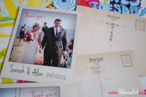 wedding thank you Polaroid prints