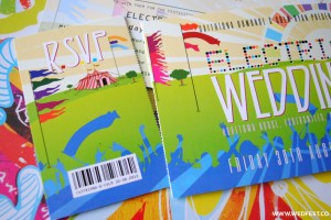 electric picnic wedding invitations