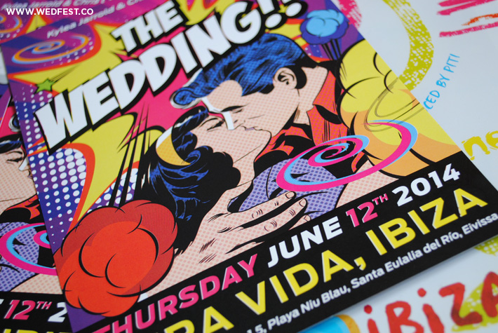 ibiza flyer wedding invites