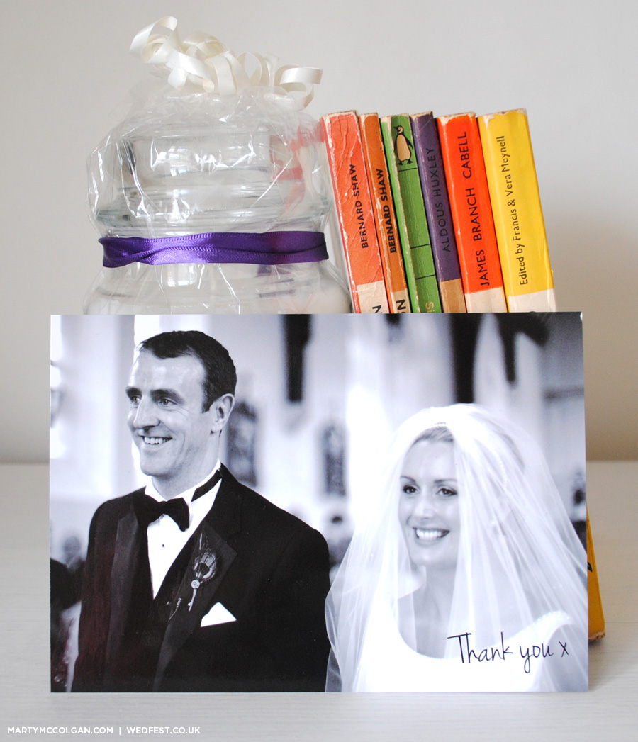 personalised photo wedding thank you cards