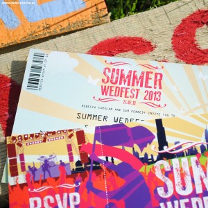 summer wedfest wedding invites