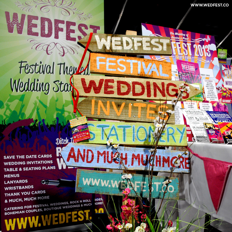 wedfest festival weddings stationery