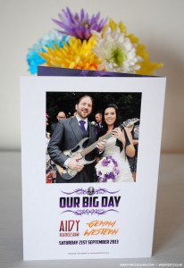 rockers wedding stationery