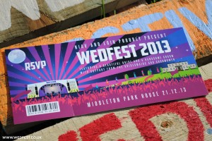 wedfest festival wedding invites