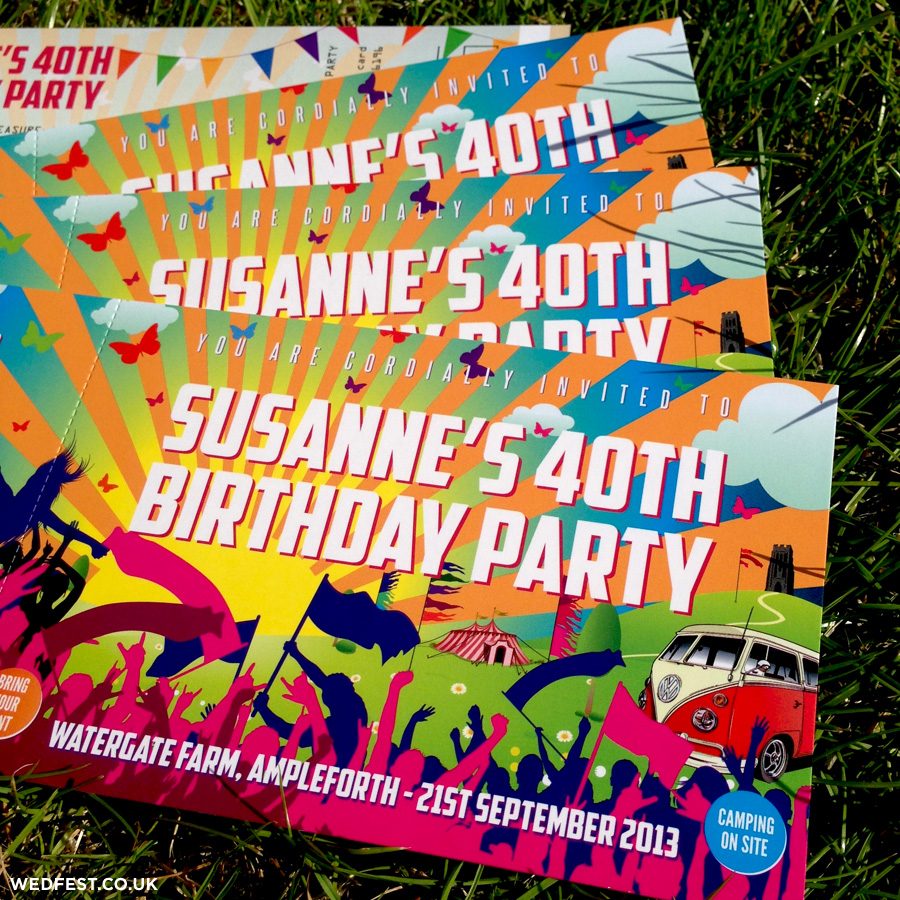 festival themed birthday invitations