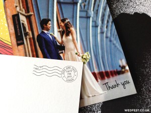 personalised photo wedding thank you cards