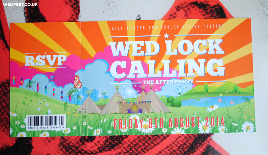 tipi themed whimsical wedding invites