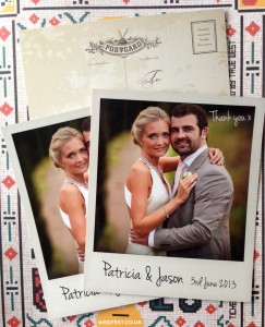 wedding photo thank you cards