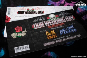 heavy metal wedding invitations