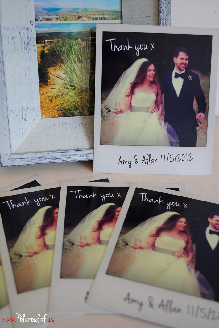 Personalised wedding thank you cards