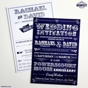 Typography Wedding Invitations