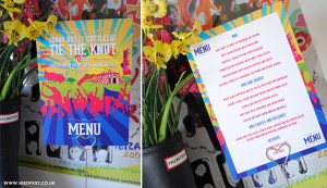 festival wedding menu