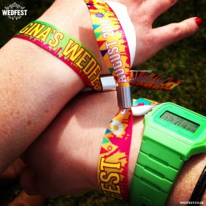 festival wedding wristbands