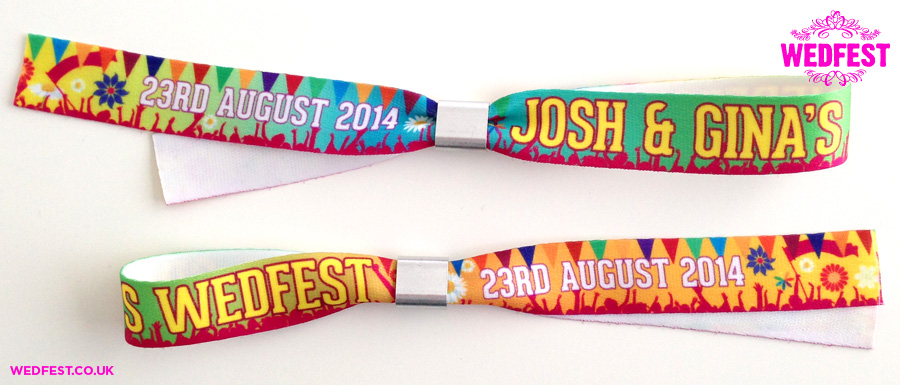 satin festival wristbands