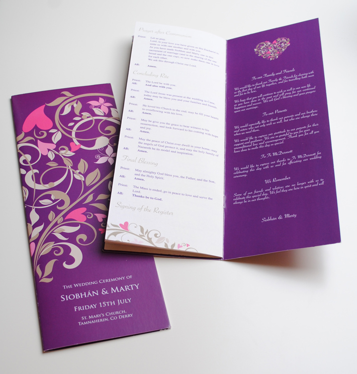 wedding ceremony booklets