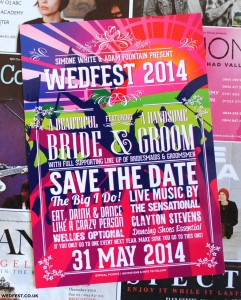 wedding festival save the date