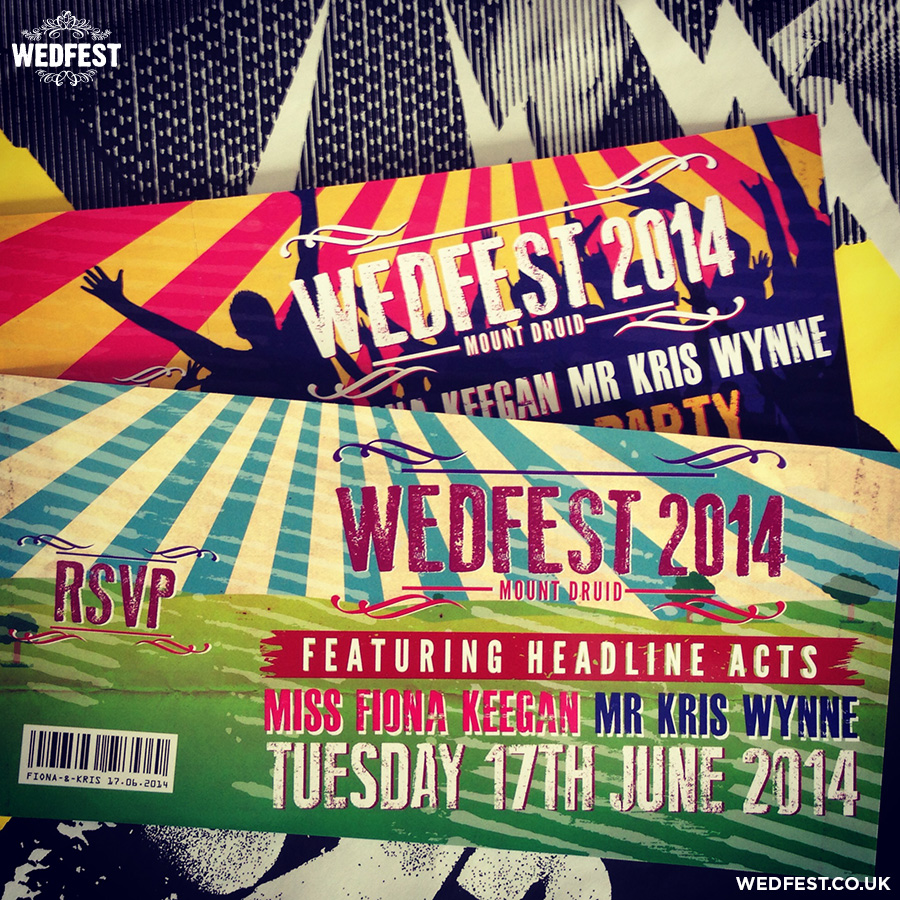 wedfest 2014 festival invitations