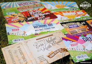 festival themed invites