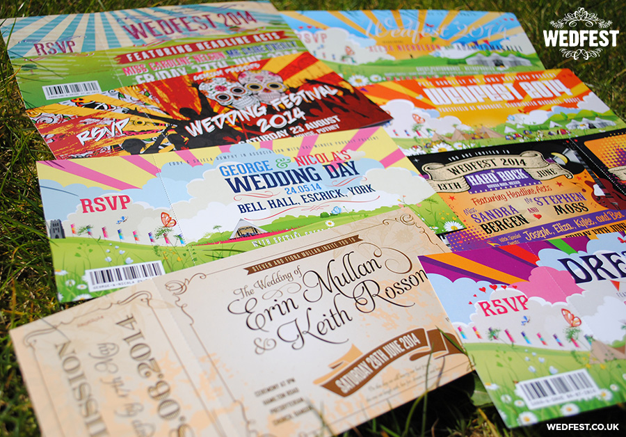 festival themed invites