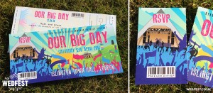 glastonbury themed wedding invitations