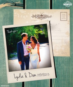 polaroid photo wedding cards