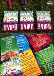 festival style wedding programmes