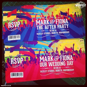 festival wedding invites