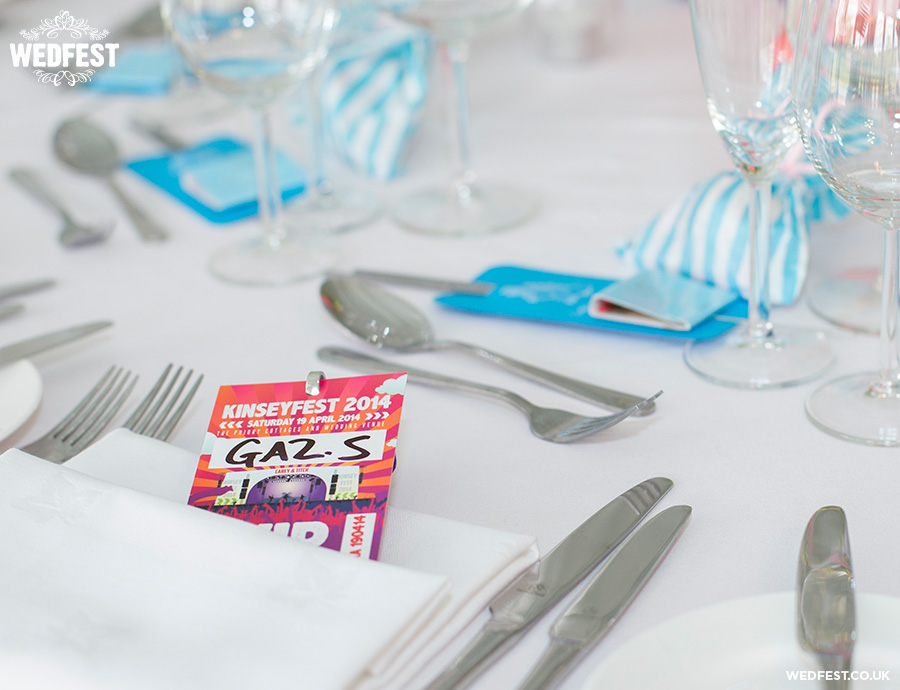 festival wedding place cards