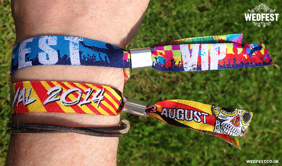 vip festival wedding wristbands