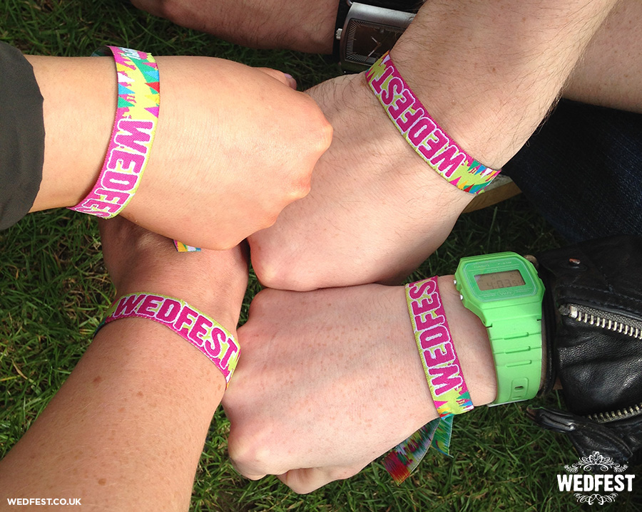 woven fabric festival wristbands