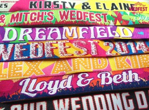 festival wedding and event wristbands from wedfest