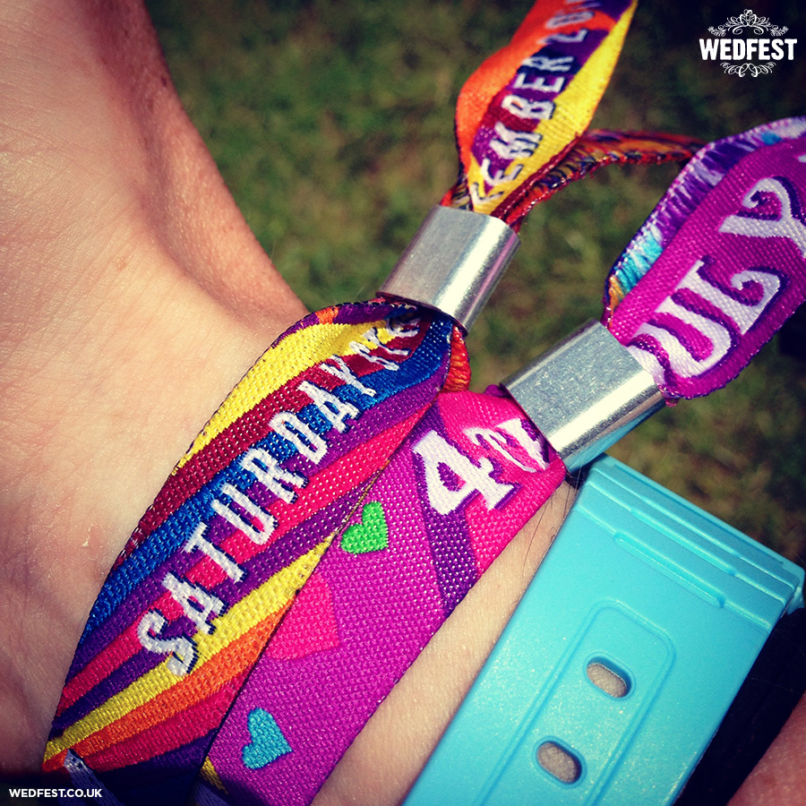 wedfest festival wedding wristbands