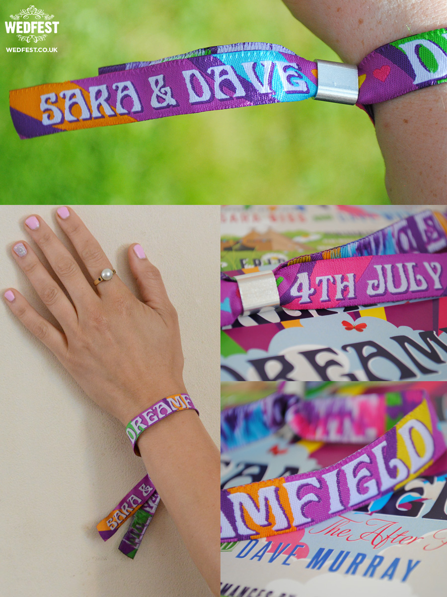 boho wedding woven festival wristbands