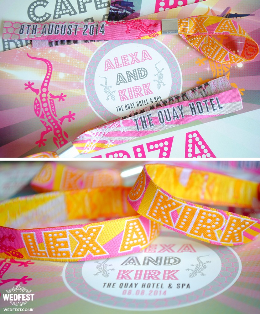 festival wedding wristbands ibiza theme