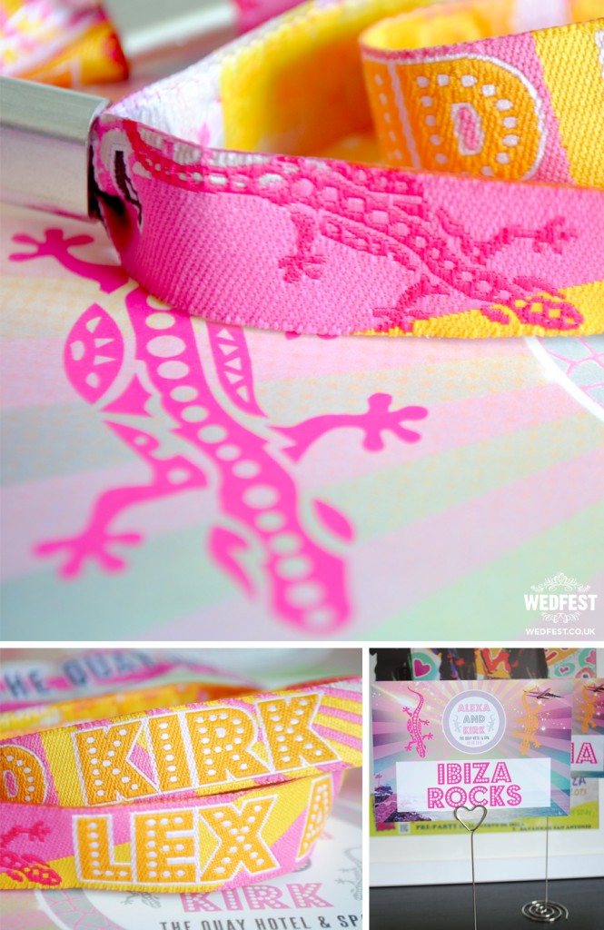 ibiza lizard wedding wristbands