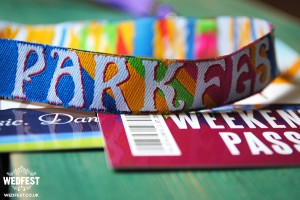 parkfest festival wedding wristband