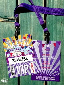 wedding festival vip lanyards