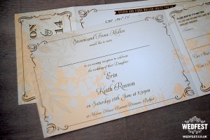 Vintage Festival Chic Wedding Invites