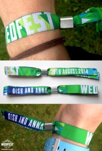 custom festival wedding wristbands